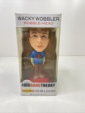 The Big Bang Theory Wacky Wobbler Talking Sheldon Bobble Head Superman Shirt