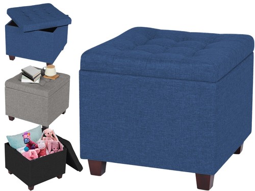 Linen storage ottoman - linen,