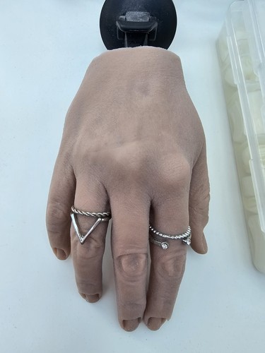 Silicone hand for nail - silicone,