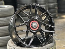 New 19x8.5J 5x112 MOTEC MCT14 GT ONE (4 Wheel) Black Mercedes A220 VW Golf GTI