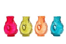 Glass Fish Gluggle Jug Vintage