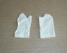 vintage Palitoy ACTION MAN vam - white gloves (fabric) - 70s
