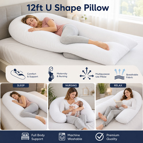 12ft comfort big pillow full - comfort, u