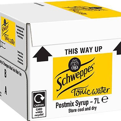 7ltr schweppes tonic bag - bag, in