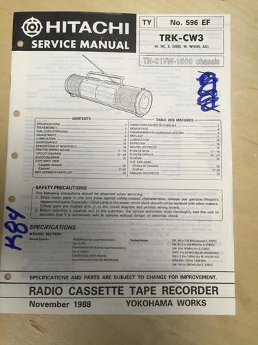 Hitachi service manual - hitachi,