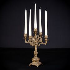 Candelabra Bronze | Candle Holder Baroque | French Vintage | 5 Lights 14.4"