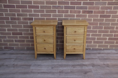 Pair john lewis oak bedside - of,