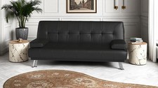 Jace 3 Seater Sofa Bed black