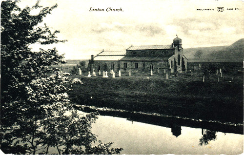 Postcard linton church - linton,