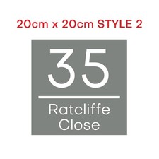 Engraved Slate House Sign