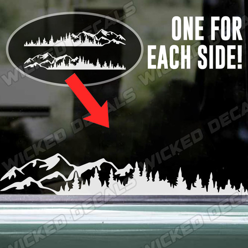 Mountain vinyl stickers - mountain,