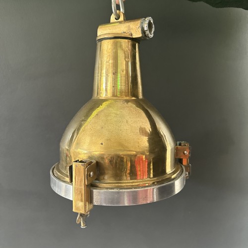 Vintage solid brass hanging - vintage,