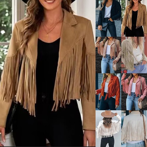 Women faux suede tops - faux,