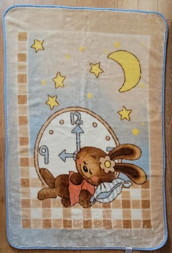 Vintage minky baby blanket - minky,