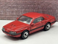 Matchbox 1987 Ford Thunderbird Turbo Coupe T-Bird Red Made in Macau Diecast Car