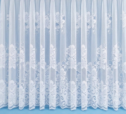 Lynsey white net - net, curtain