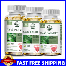 10/60/120 Saw Palmetto Capsules 1000mg Prostate Health Supplement Non-GMO