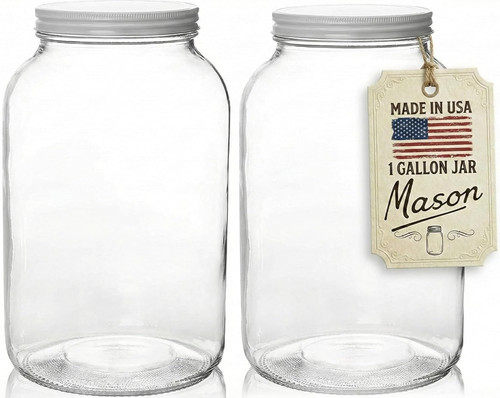 Gallon glass jar with lid - jar,