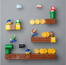 10PCS Super Mario Bros FRIDGE MAGNET Kids Memo Party Bag Fillers Board Gift
