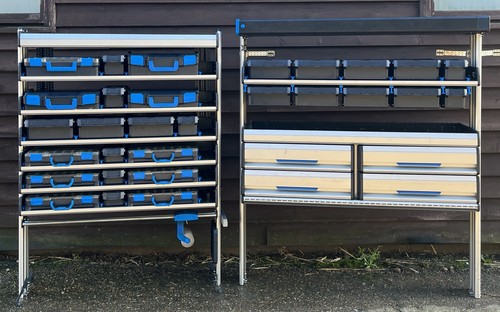 Van racking shelving - van,