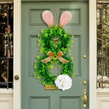 Easter Bunny Wreath Front Door