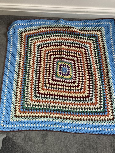 Crochet hand knitted blanket - crochet,