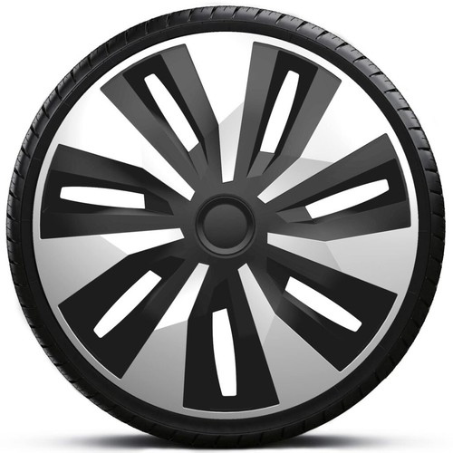 Inch silver black wheel - silver,