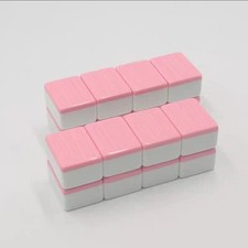 44mm Chinese Mahjong Game Set Tiles Mah Jong English Characters Games RED