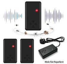 Ultrasonic Garden Home Deterrent Repeller Animal Bird Cat Scarer Pest Fox Dog UK