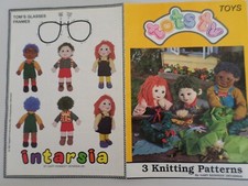 TOTS TV DOLLS KNITTING PATTERN Alan Dart Gary Kennedy Intarsia Free P & P