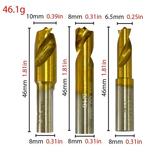 3pcs hss cobalt spot - 3pcs,