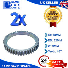 2X FRONT ABS RELUCTOR RING FOR