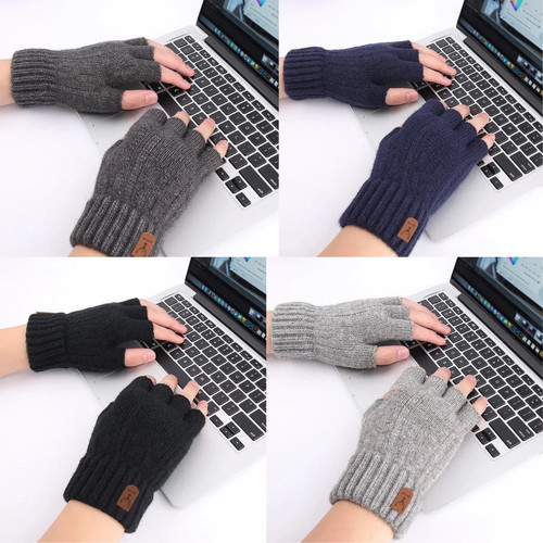 Thermal fingerless gloves - fingerless,