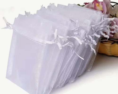 Small white organza - white,