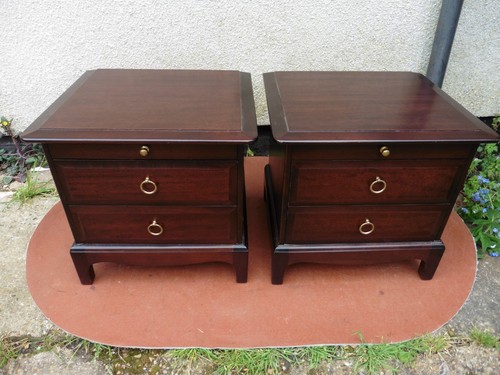 Pair stag minstrel mahogany - pair, of