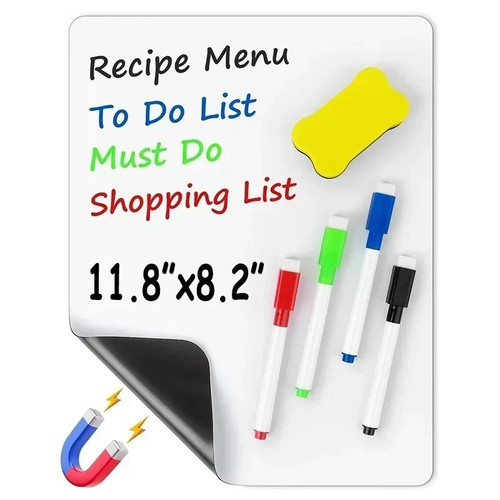 Magnetic fridge whiteboard - fridge,