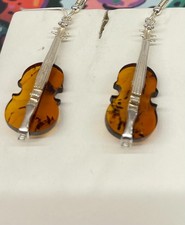Violins earrings silver 925