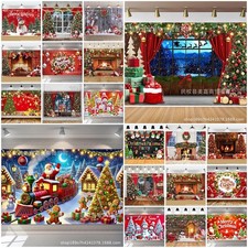 2025 Christmas Santa Claus Photography Backdrop Photo Background Party Decors UK