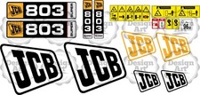 JCB 803 SUPER Mini Excavator Digger Micro Digger Stickers Set Decals