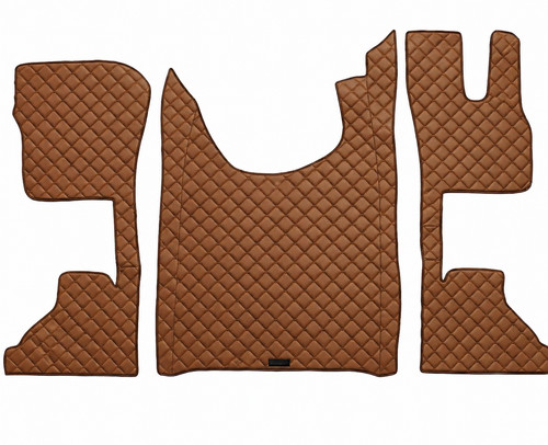 Brown eco leather - brown,
