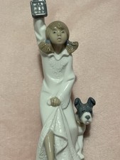 NAO Lladro Girl With Lantern