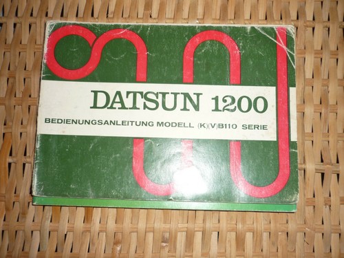 Datsun 1200 owners - 1200, manual