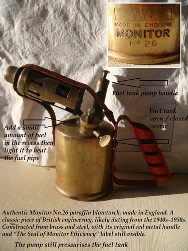 Vintage parafin blowtorch - vintage,