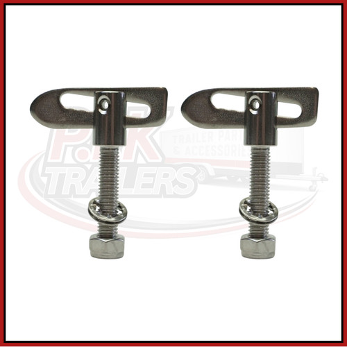 Stainless steel drop catch - steel,