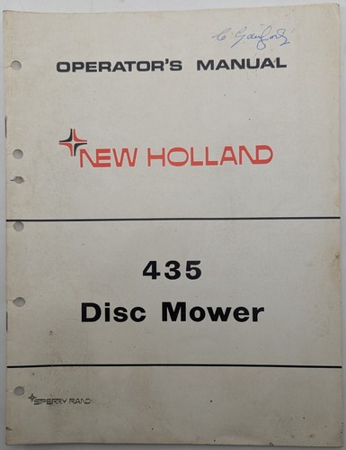 Original new holland operators - new,