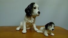 Sylvac Pottery Ceramic Springer Spaniel and pup