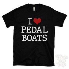 I LOVE PEDAL BOATS T-SHIRT heart 7 boating water activities outdoor recreation