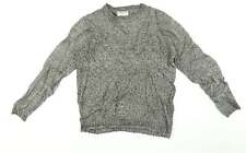 Cedarwood state Mens Grey Cotton Blend Jumper Size L