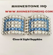 Irish Dance Heavy Shoe Buckles Sale! Clear and light sapphire blue 