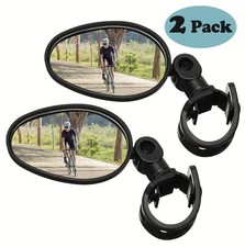360° Rotating Handlebar Bike Mirror, Adjustable Rearview for MTB & E-Bikes